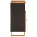 Armoire latérale marron et noir 60x33,5x75 cm bois de manguier - Photo n°5