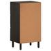 Armoire latérale noir 40x33x75 cm bois massif de manguier - Photo n°5