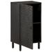 Armoire latérale noir 40x33x75 cm bois massif de manguier - Photo n°2