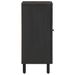 Armoire latérale noir 40x33x75 cm bois massif de manguier - Photo n°4