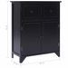 Armoire latérale Noir 60x30x75 cm Bois de Paulownia - Photo n°9