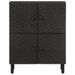 Armoire latérale noir 60x33x75 cm bois massif de manguier - Photo n°5