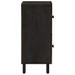 Armoire latérale noir 60x33x75 cm bois massif de manguier - Photo n°6