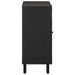 Armoire latérale noir 90x33x75 cm bois massif de manguier - Photo n°6