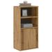 Armoire latérale ODDA 40x24x79 cm bois massif pin - Photo n°1