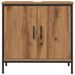 Armoire lavabo chêne artisanal 60x30x60 cm bois d'ingénierie - Photo n°4