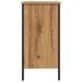 Armoire lavabo chêne artisanal 60x30x60 cm bois d'ingénierie - Photo n°5