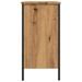 Armoire lavabo chêne artisanal 80x30x60 cm bois d'ingénierie - Photo n°5