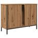 Armoire lavabo chêne artisanal 80x30x60 cm bois d'ingénierie - Photo n°6