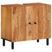 Armoire lavabo de salle de bain 62x33x58cm bois massif d'acacia - Photo n°1