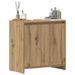 Armoire lavabo de salle de bain chêne artisanal 60x33x60 cm - Photo n°1