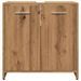 Armoire lavabo de salle de bain chêne artisanal 60x33x60 cm - Photo n°5