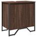 Armoire lavabo de salle de bain chêne marron 60x35x60 cm - Photo n°2