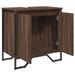 Armoire lavabo de salle de bain chêne marron 60x35x60 cm - Photo n°8