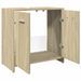 Armoire lavabo de salle de bain chêne sonoma 60x33x60 cm - Photo n°5