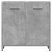 Armoire lavabo de salle de bain gris béton 60x33x60 cm - Photo n°5