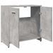 Armoire lavabo de salle de bain gris béton 60x33x60 cm - Photo n°6