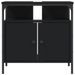 Armoire lavabo de salle de bain noir 60x30x60 cm - Photo n°5