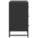 Armoire lavabo de salle de bain noir 80x33x60cm bois ingénierie - Photo n°7