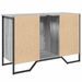 Armoire lavabo de salle de bain sonoma gris 91x35x60 cm - Photo n°6