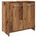 Armoire lavabo de salle de bain vieux bois 60x33x60 cm - Photo n°2