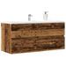 Armoire lavabo vieux bois 100x38,5x45 cm bois d'ingénierie - Photo n°1