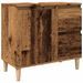 Armoire lavabo vieux bois 65x33x60 cm bois d'ingénierie - Photo n°2