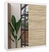 Armoire moderne 2 portes coulissantes avec miroir DAVIA 200 cm - Photo n°1