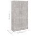 Armoire multifonction mi hauteur 2 portes Kala 82 cm - Solution gain de place - Photo n°6