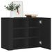 Armoire murale 1 porte 1 étagère Valentine L 60 x H 75 x P 35 cm – A poser au sol ou au mur - Photo n°1