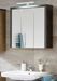 Armoire murale 3 portes miroirs et gris béton Babel 67 cm - Photo n°5