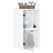 Armoire murale avec portes en verre blanc 35x37x68,5 cm - Photo n°5