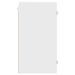 Armoire murale avec portes en verre blanc 35x37x68,5 cm - Photo n°7