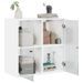 Armoire murale avec portes en verre blanc 68x37x68,5 cm - Photo n°5