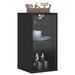 Armoire murale avec portes en verre noir 35x37x68,5 cm - Photo n°4