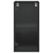 Armoire murale avec portes en verre noir 35x37x68,5 cm - Photo n°6