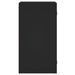 Armoire murale avec portes en verre noir 35x37x68,5 cm - Photo n°7