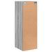 Armoire murale avec portes en verre sonoma gris 35x37x100 cm - Photo n°8