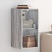 Armoire murale avec portes en verre sonoma gris 35x37x68,5 cm - Photo n°2