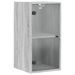 Armoire murale avec portes en verre sonoma gris 35x37x68,5 cm - Photo n°1