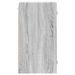 Armoire murale avec portes en verre sonoma gris 35x37x68,5 cm - Photo n°7