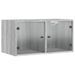 Armoire murale avec portes en verre sonoma gris 68,5x37x35 cm - Photo n°1