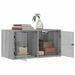 Armoire murale avec portes en verre sonoma gris 68,5x37x35 cm - Photo n°5