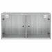 Armoire murale avec portes en verre sonoma gris 68,5x37x35 cm - Photo n°6