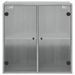 Armoire murale avec portes en verre sonoma gris 68x37x68,5 cm - Photo n°6