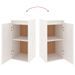 Armoire murale Blanc 30x30x60 cm Bois de pin massif - Photo n°8