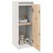 Armoire murale Blanc 30x30x80 cm Bois de pin massif - Photo n°3