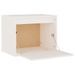 Armoire murale Blanc 45x30x35 cm Bois de pin massif - Photo n°7