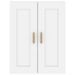 Armoire murale Blanc 69,5x32,5x90 cm Bois d'ingénierie - Photo n°5