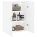 Armoire murale blanc 69,5x34x90 cm - Photo n°5